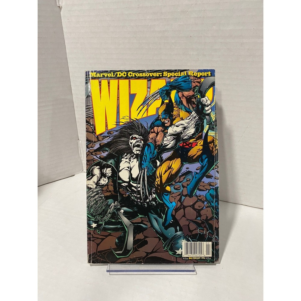 Wizard Magazine Issue 54 Marvel DC Crossover Wolverine Lobo February 1996